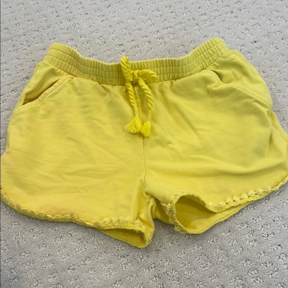 Yellow Girls Shorts